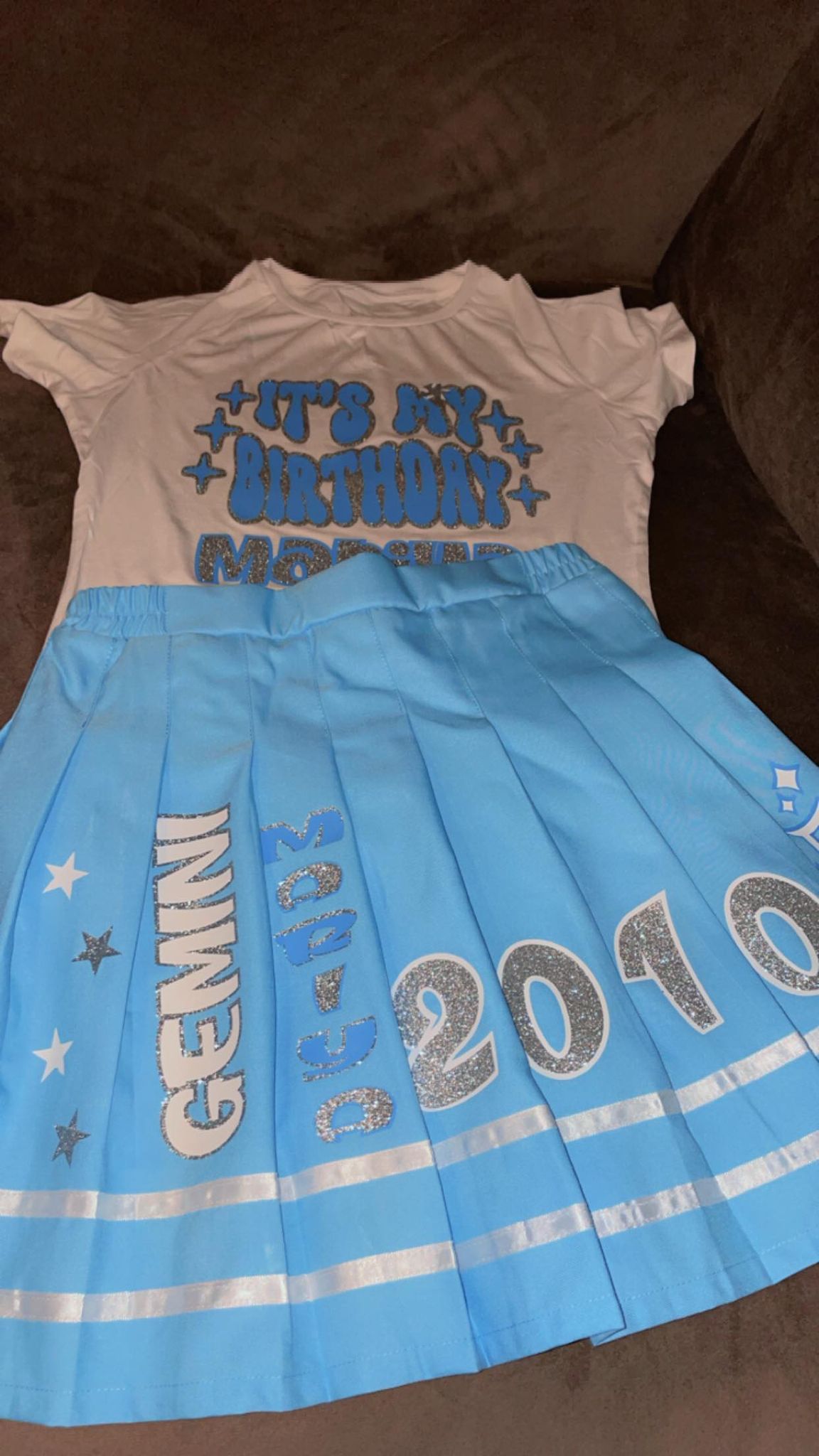 Personalized Tennis Skirt & Sweatshirt – Custom Graduation Outfit