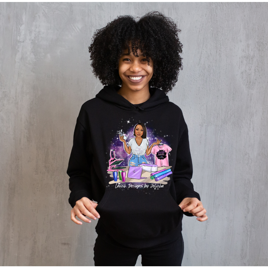 Custom Hoodie Adult Lavish Designs by Jelisha