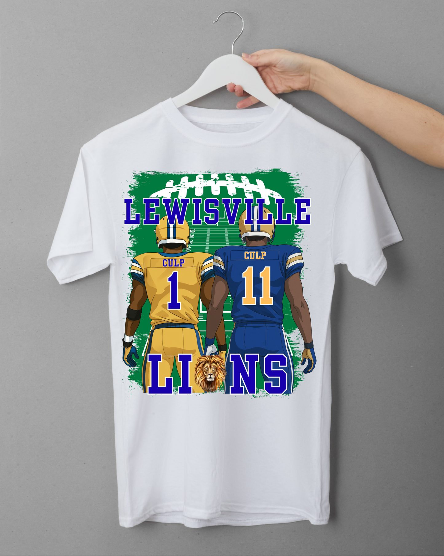 Custom Football Player T-Shirt | School Spirit Wear π