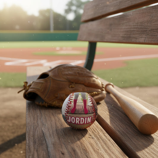Custom Photo Softball| Personalized Keepsake Gift