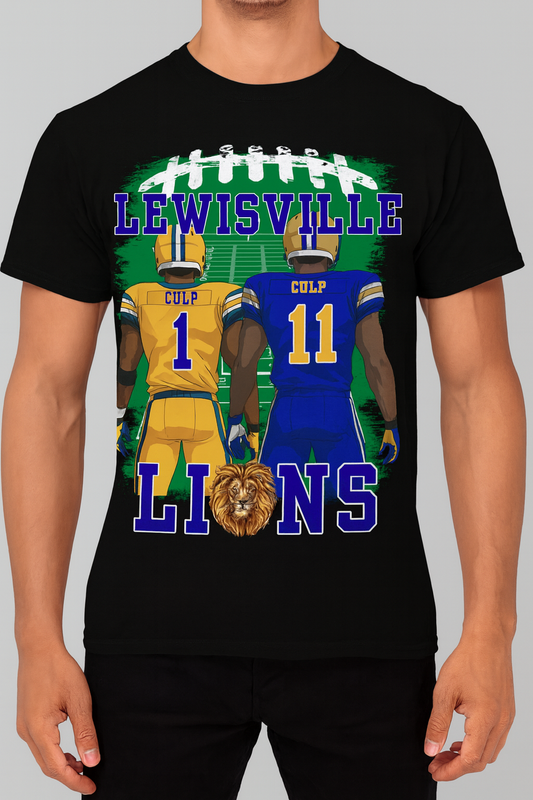Custom Football Player T-Shirt | School Spirit Wear 🏈