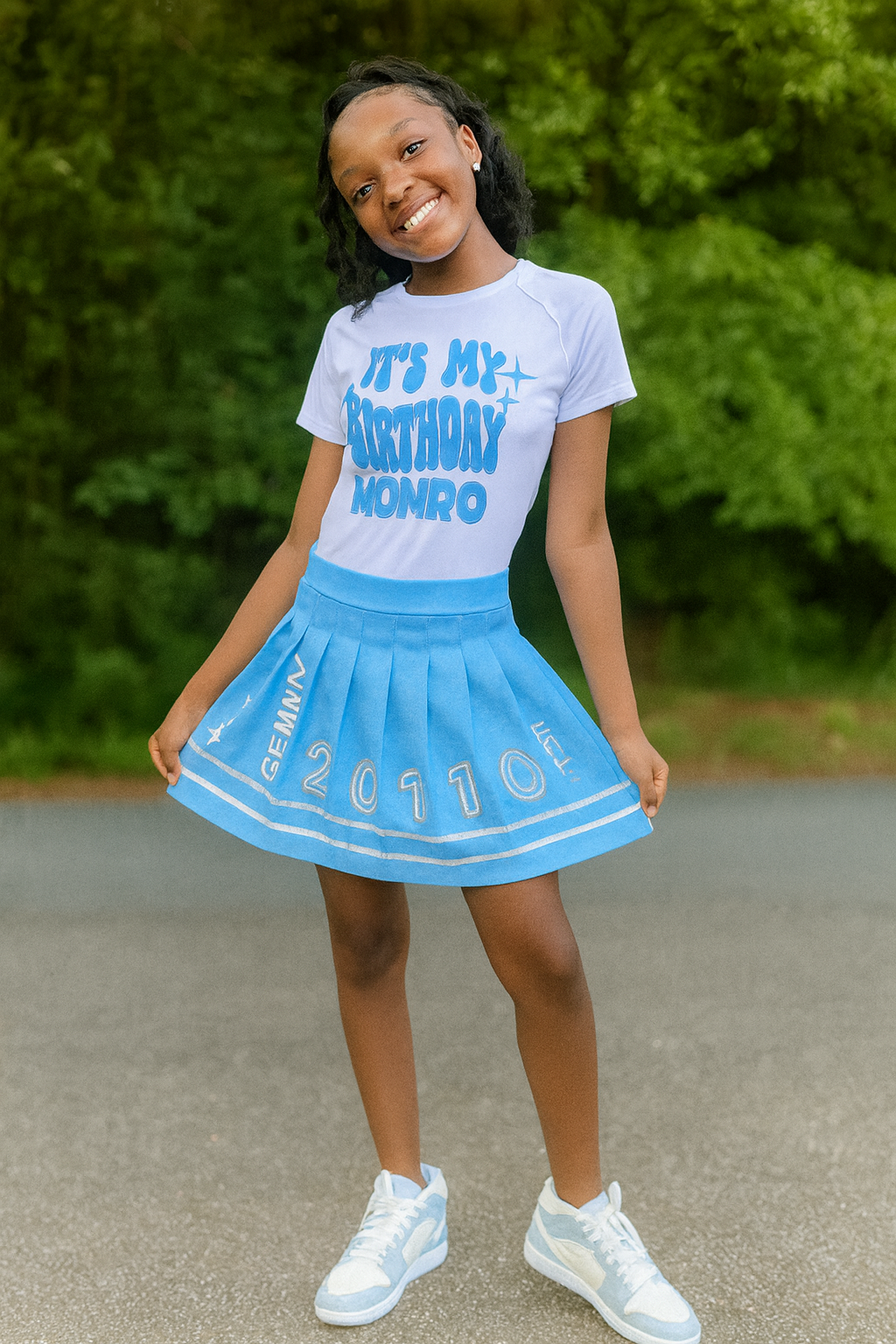 Personalized Tennis Skirt & Sweatshirt – Custom Graduation Outfit