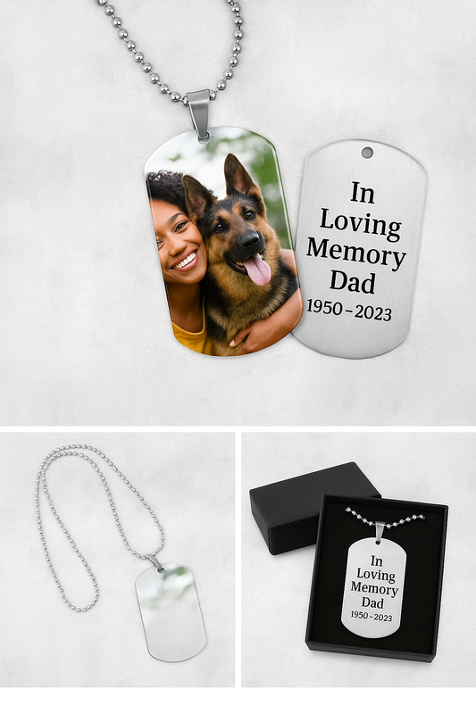 Metal Double Sided Dog Tag