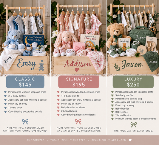 Personalized Baby Gift Crate Set