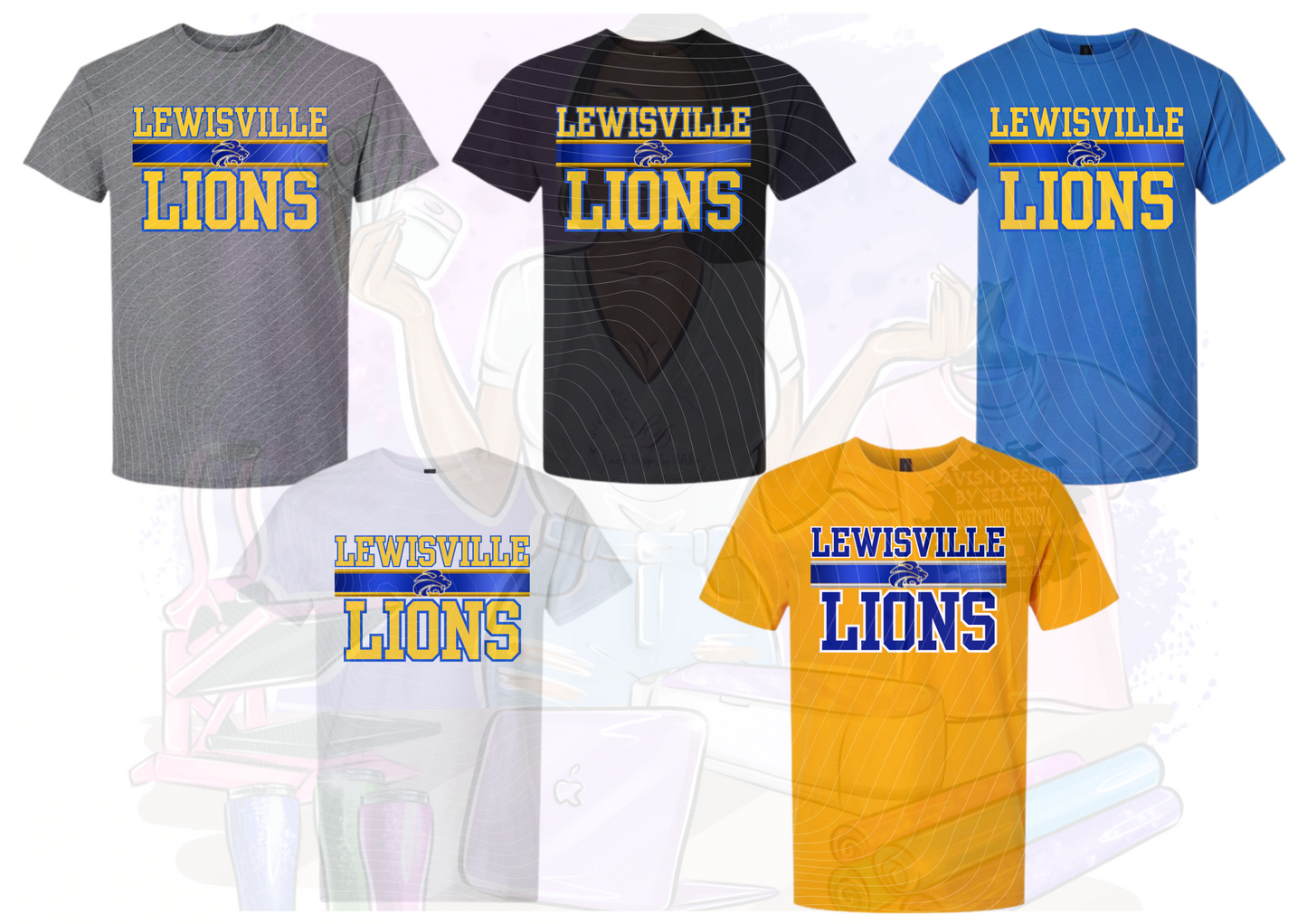 Lewisville Lions Fan Gear – Youth & Adult Tees