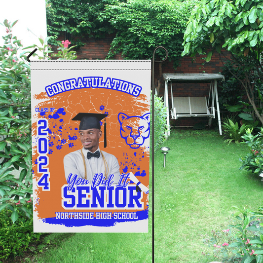 Graduation Garden Flag