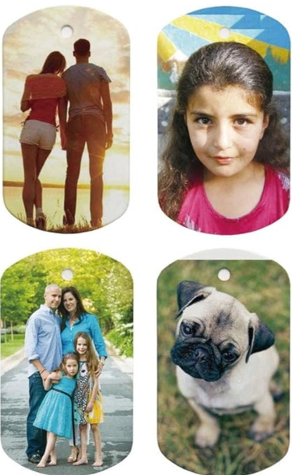 Metal Double Sided Dog Tag