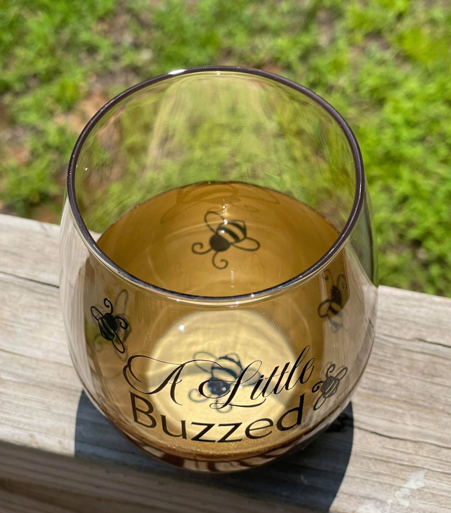 Peek-A-Boo Stemless Wine Glass