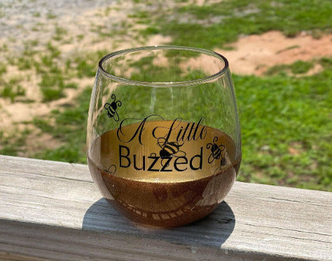 Peek-A-Boo Stemless Wine Glass