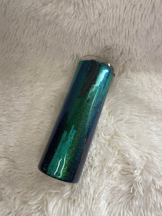 Sparkly Scribble Design Glitter Tumbler
