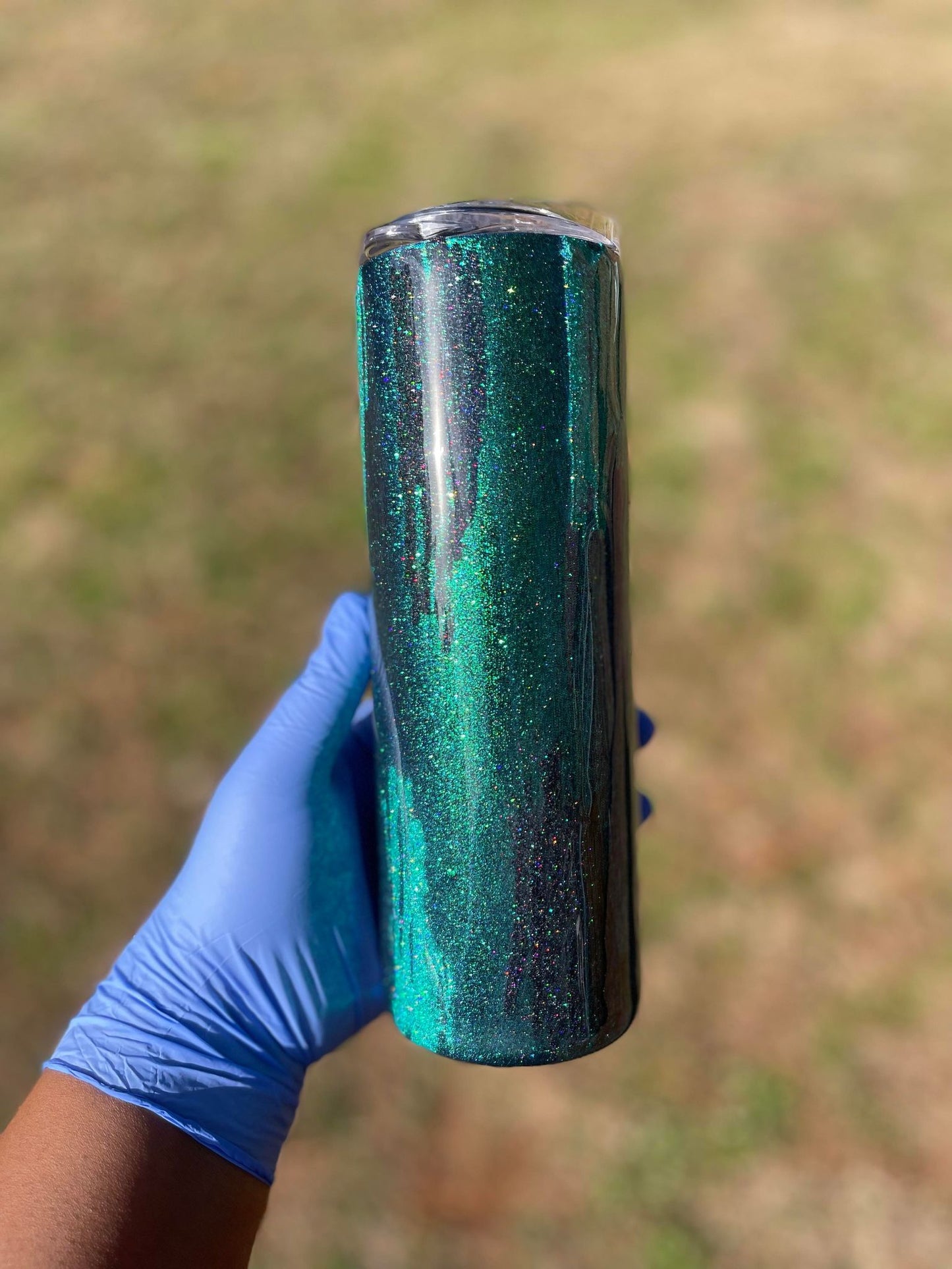 Sparkly Scribble Design Glitter Tumbler