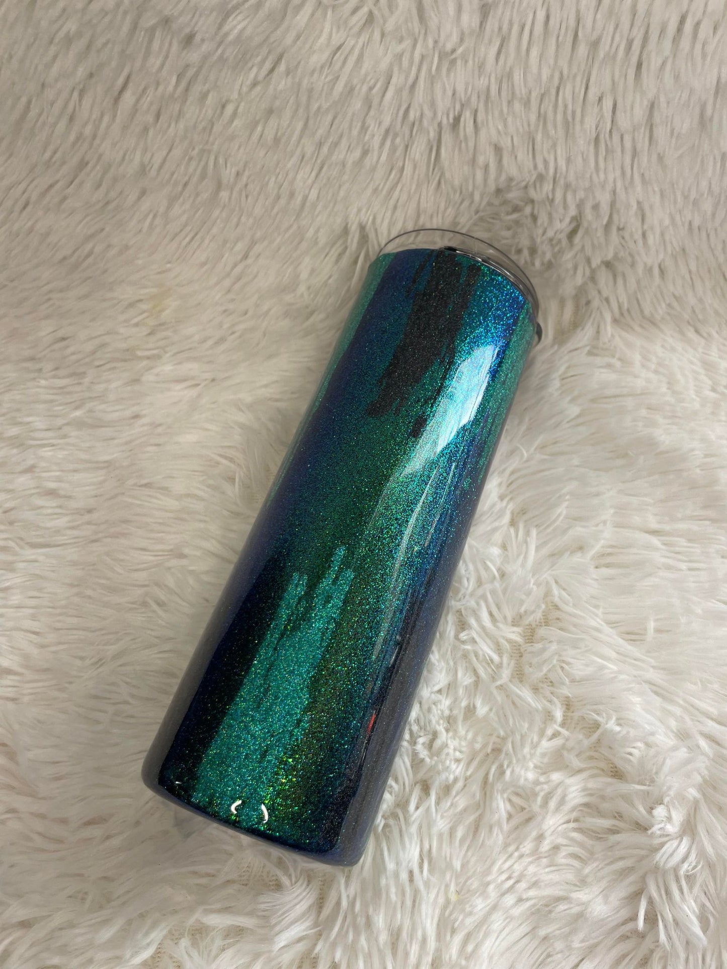 Sparkly Scribble Design Glitter Tumbler