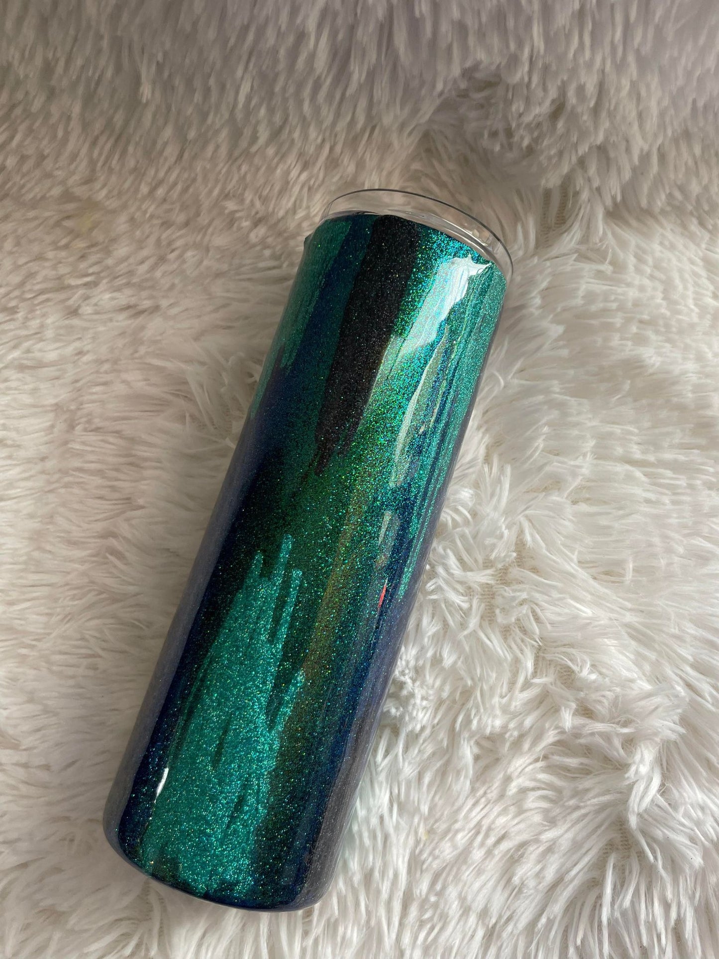 Sparkly Scribble Design Glitter Tumbler