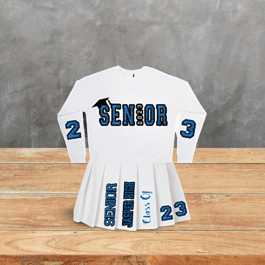 Personalized Tennis Skirt & Sweatshirt – Custom Graduation Outfit