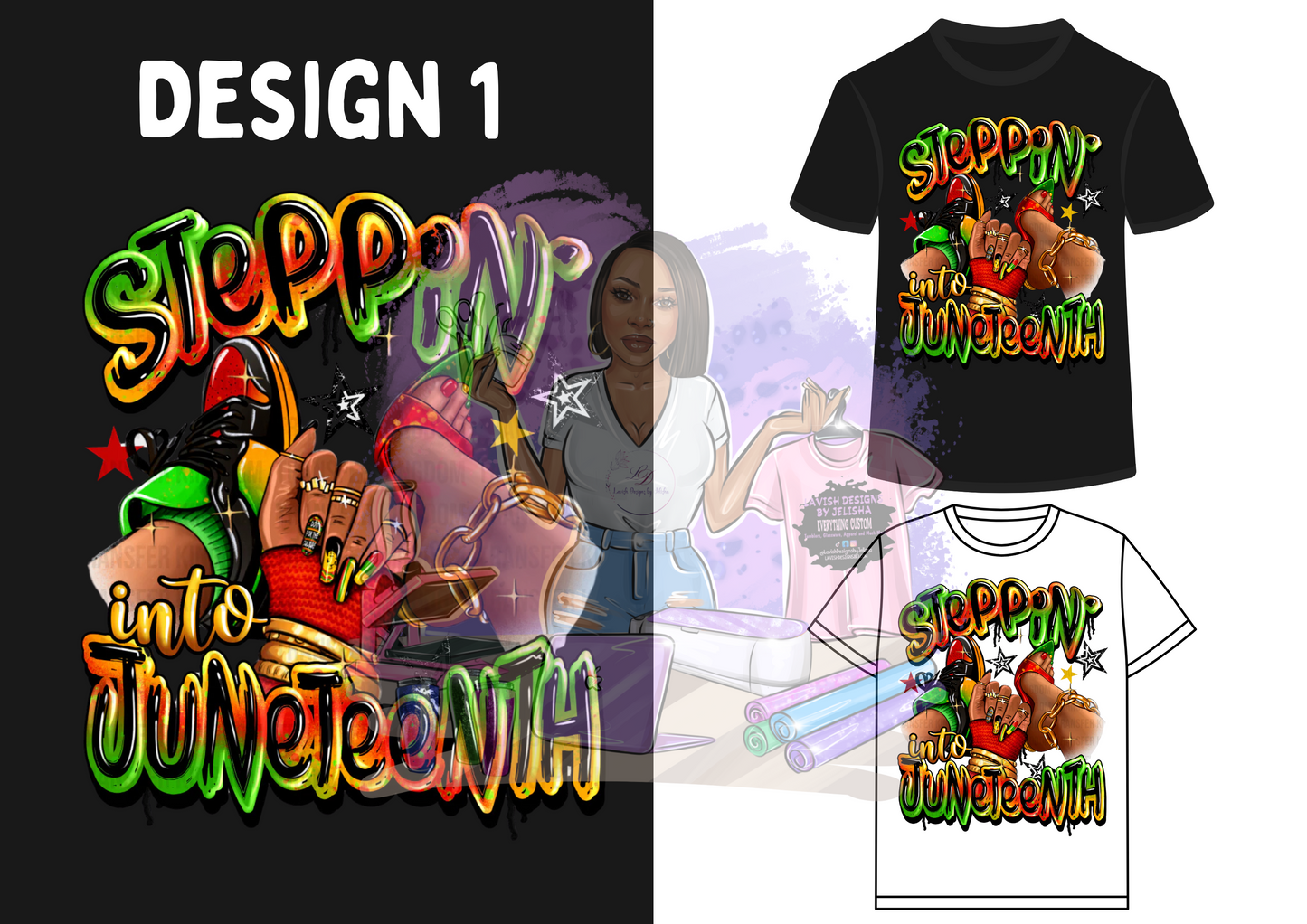 Limited Edition Juneteenth Tees – 10 Designs • $19.99 Only!