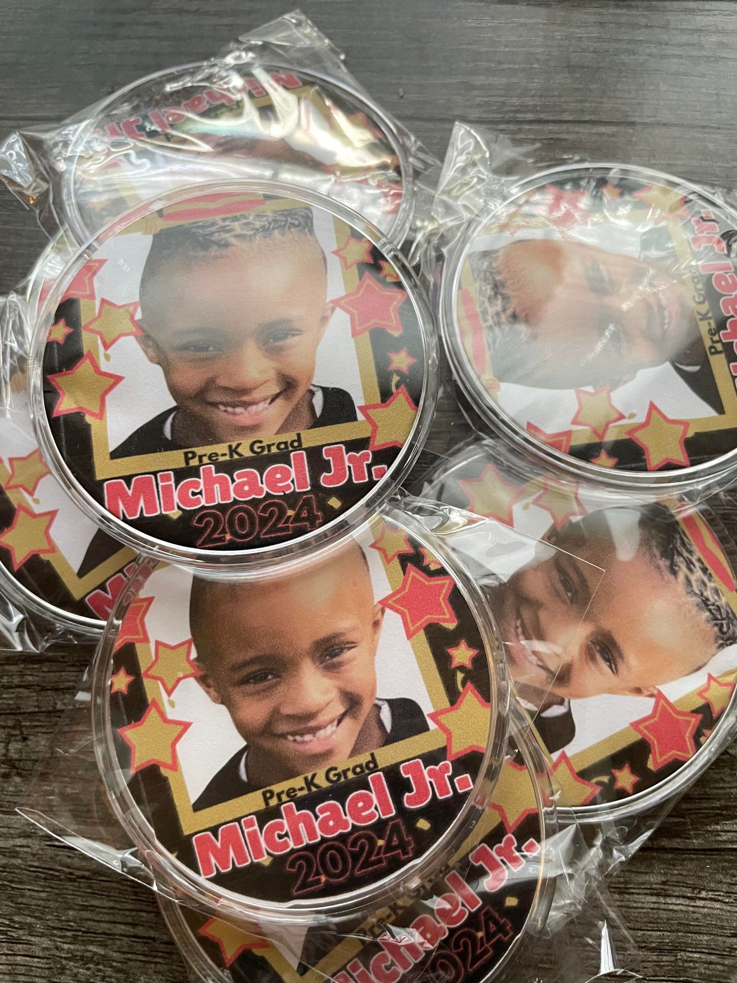 Custom Pin Back Buttons