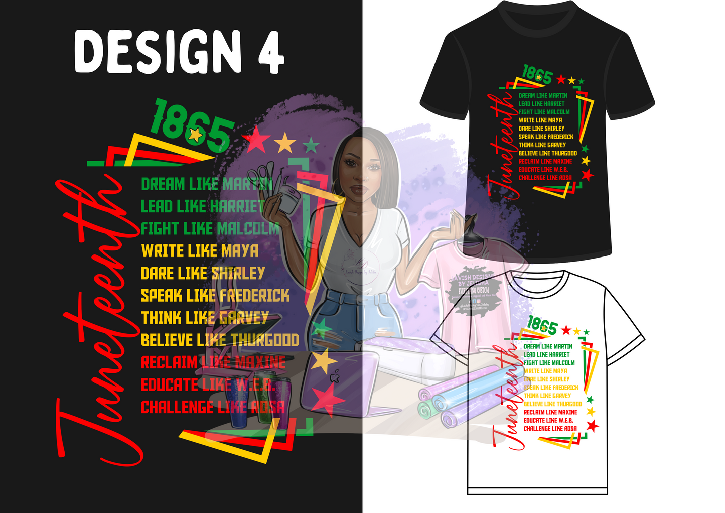 Limited Edition Juneteenth Tees – 10 Designs • $19.99 Only!