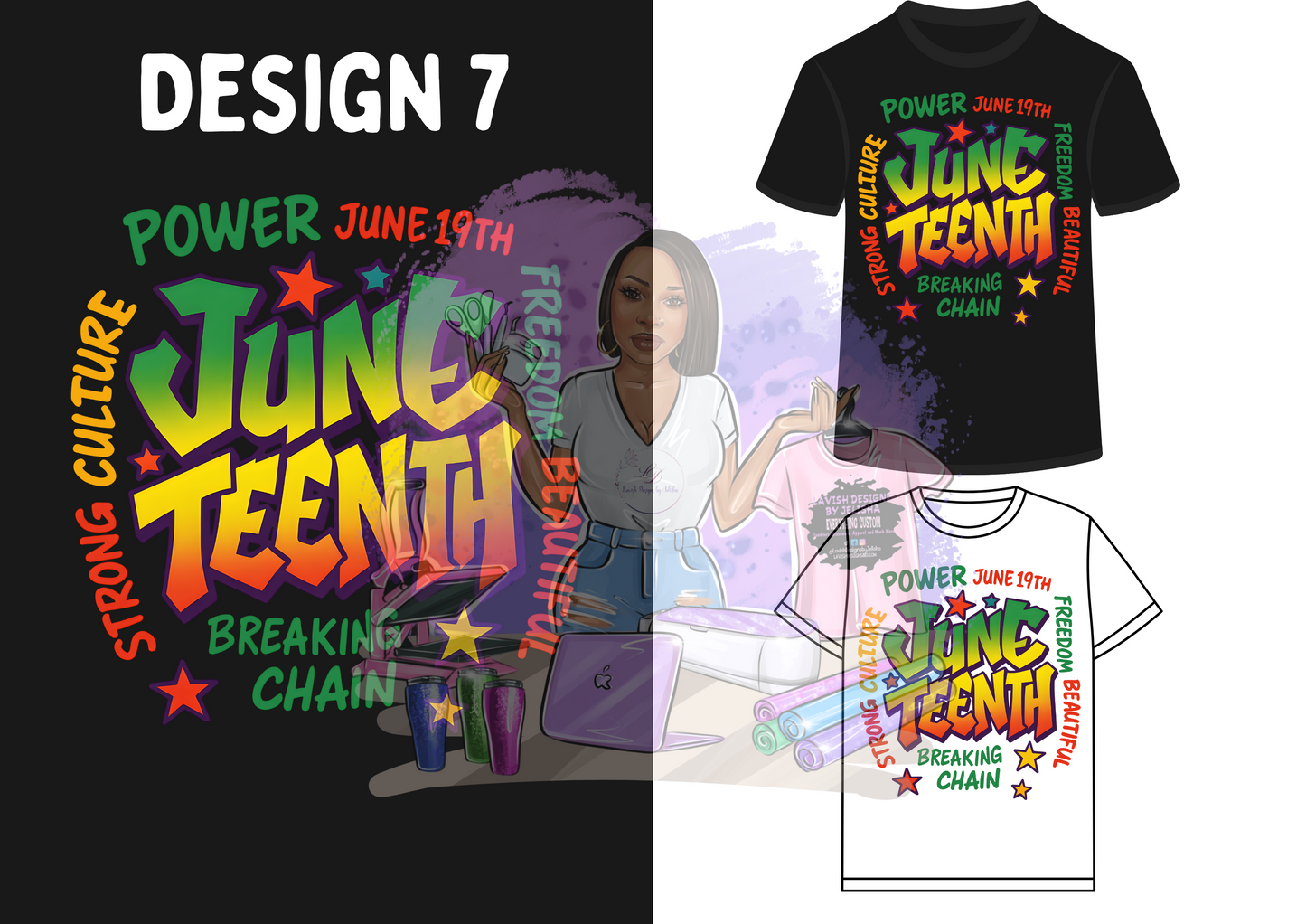 Limited Edition Juneteenth Tees – 10 Designs • $19.99 Only!