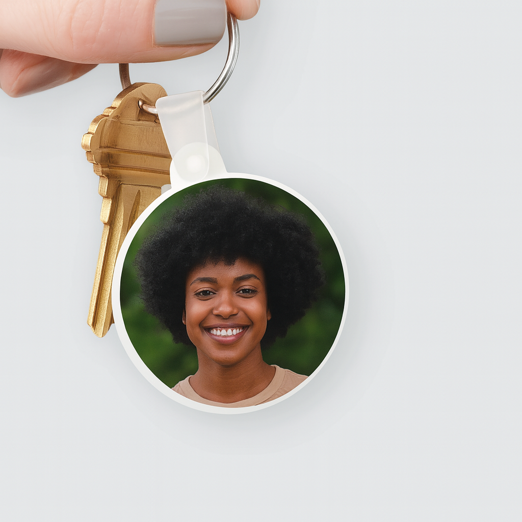 Custom Double-Sided Photo Keychain – Personalized Acrylic Picture