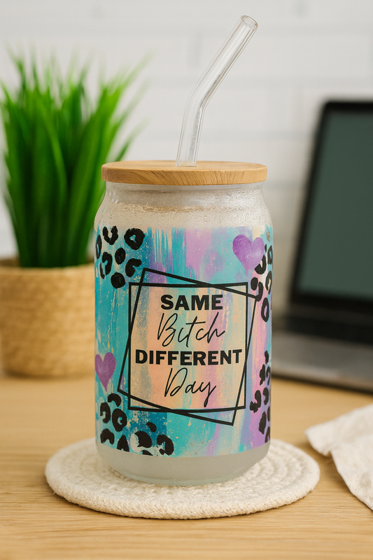 Custom Frosted Glass Jar