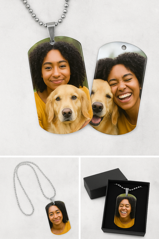 Metal Double Sided Dog Tag