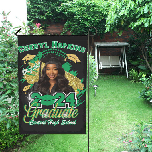 Graduation Garden Flag