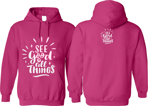 Hoodies with design on back clearance
