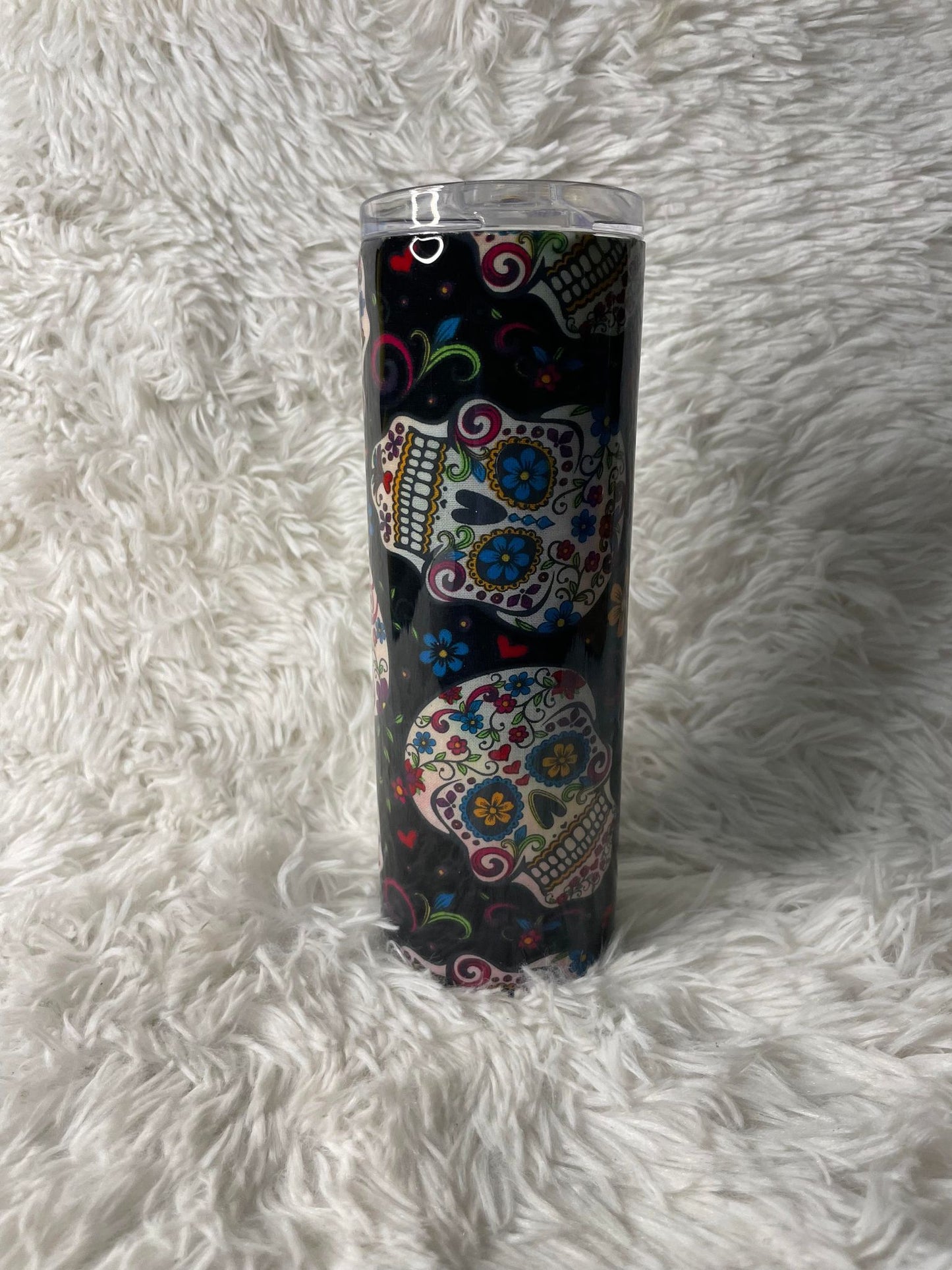 Sugar Skull Wrapped Tumbler (RTS)