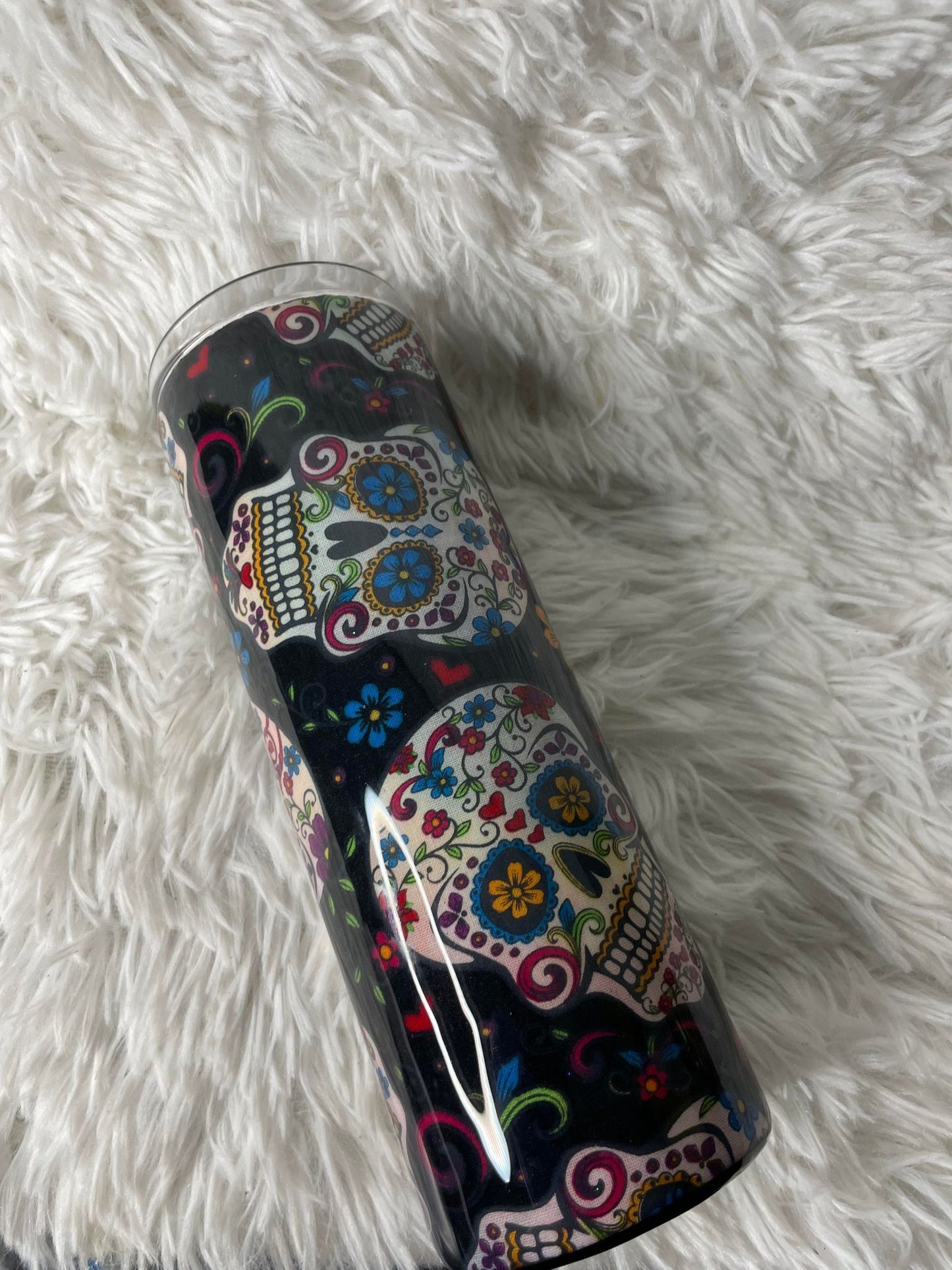Sugar Skull Wrapped Tumbler (RTS)