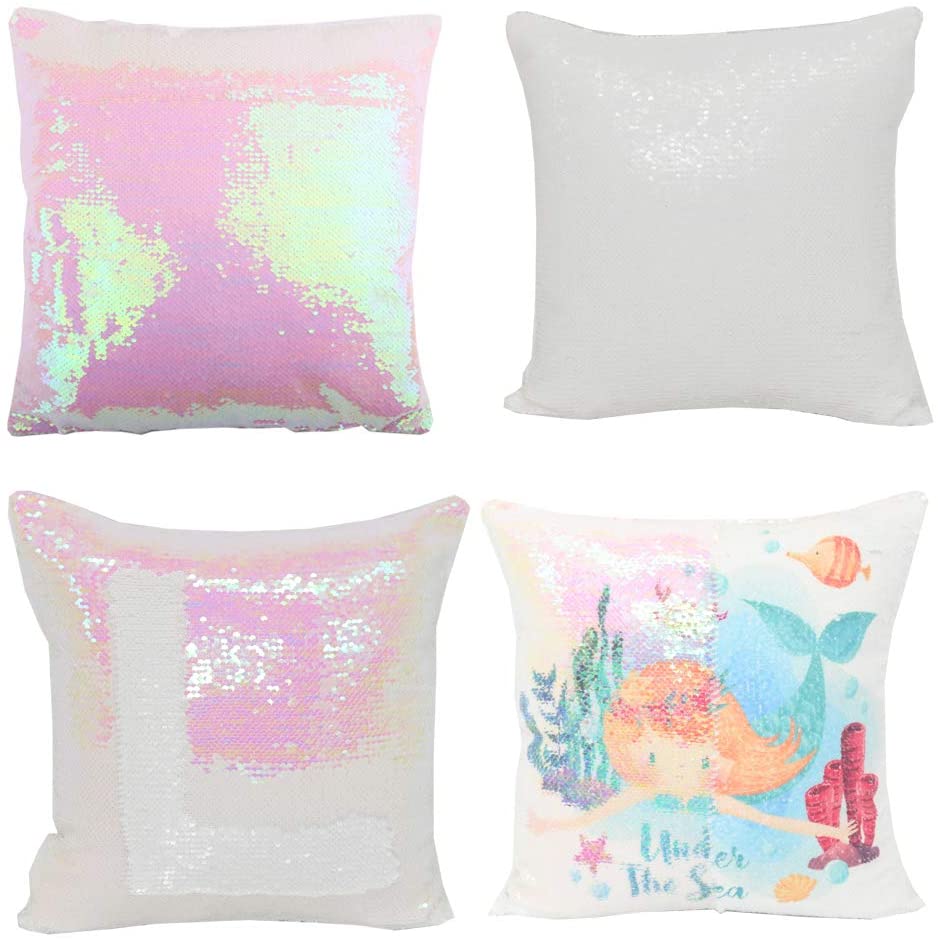 Personalized Photo Sequin Flip Pillow