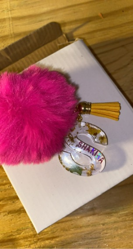 Resin Name Keychain