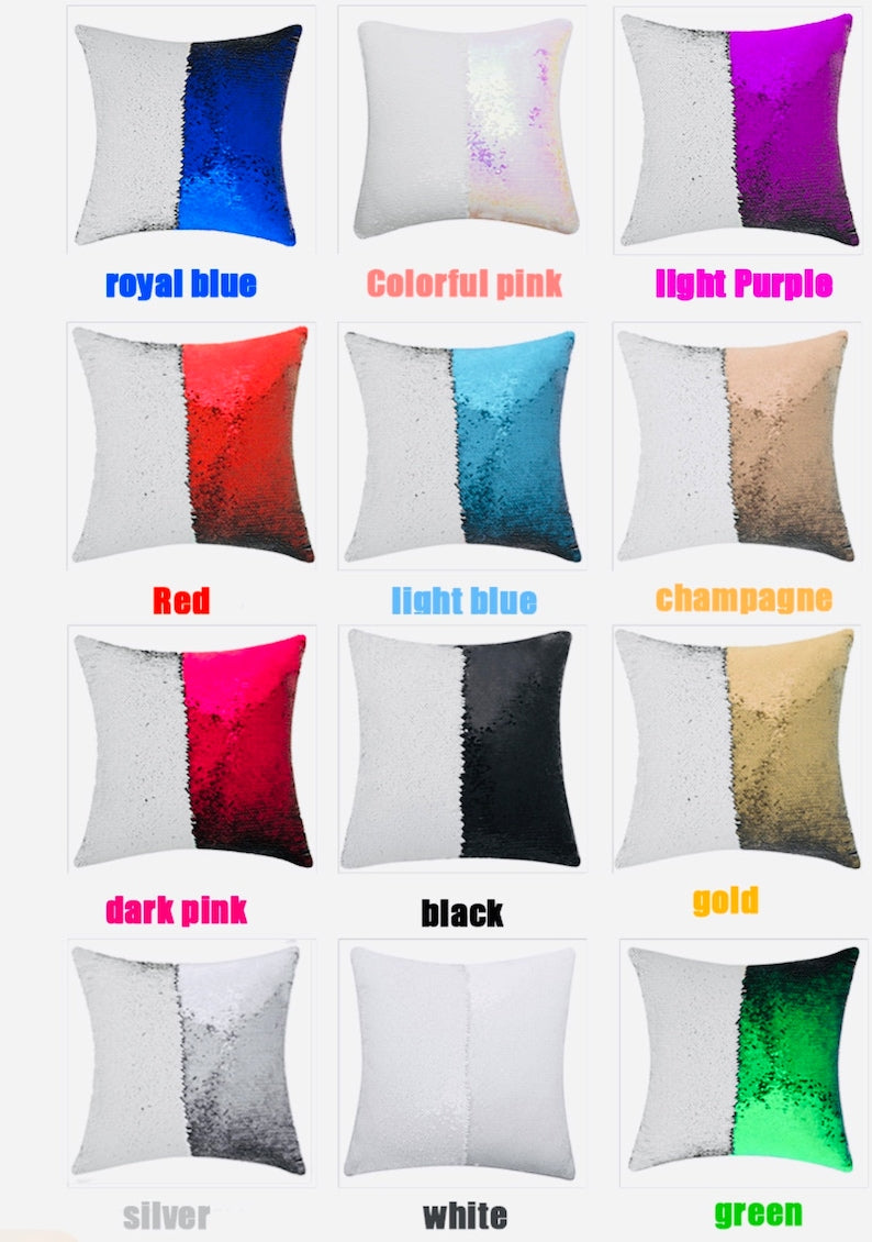 Personalized Photo Sequin Flip Pillow