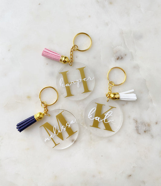 Personalized Initial Keychains